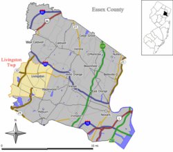 Livingston Town Center, NJ - لیوینگستون (نیوجرسی) - ویکی‌پدیا، دانشنامهٔ آزاد